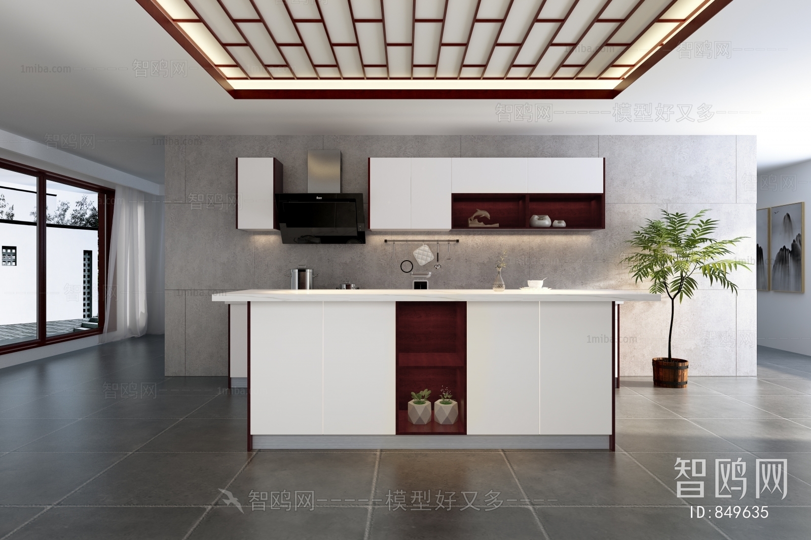 新中式厨柜