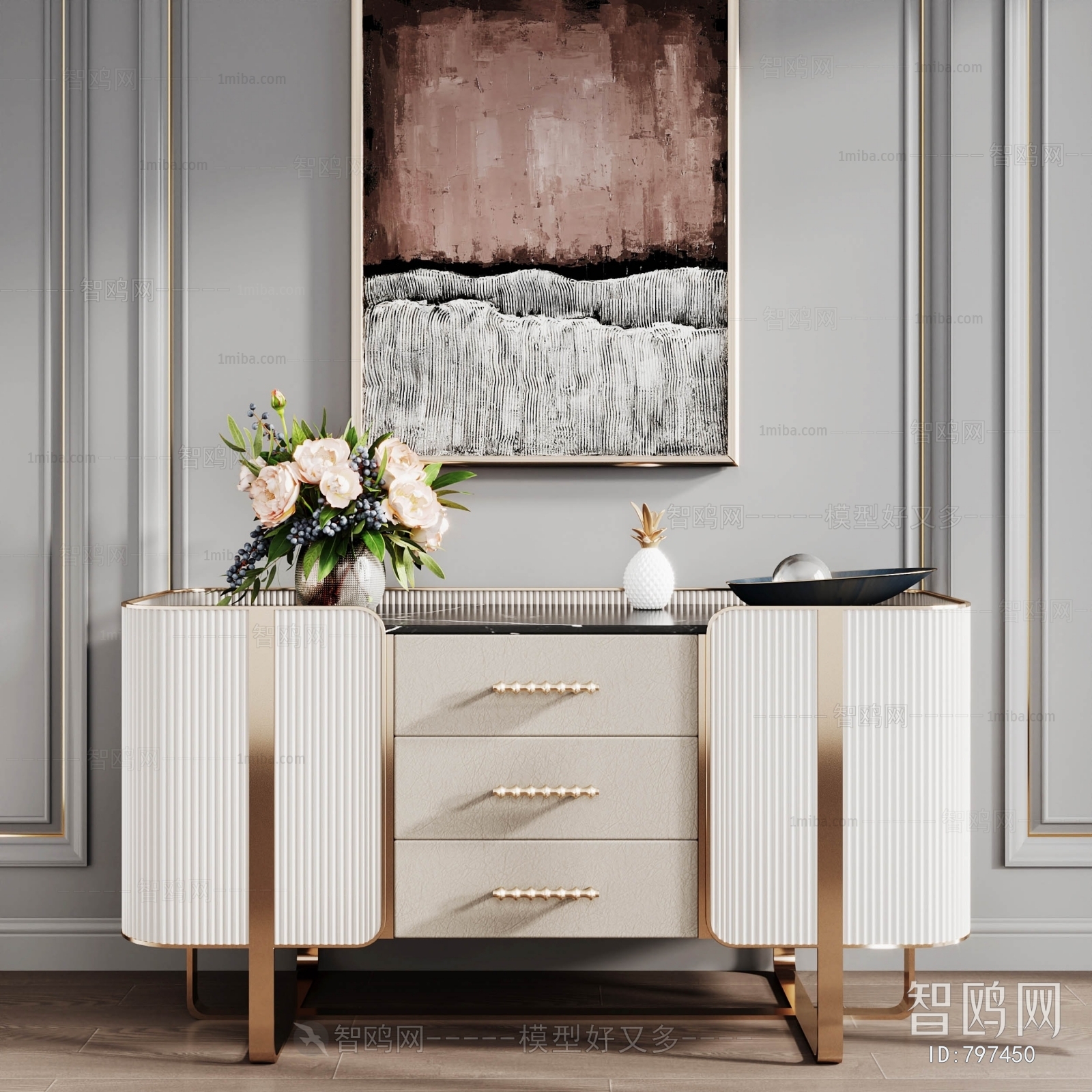 Modern Side Cabinet/Entrance Cabinet