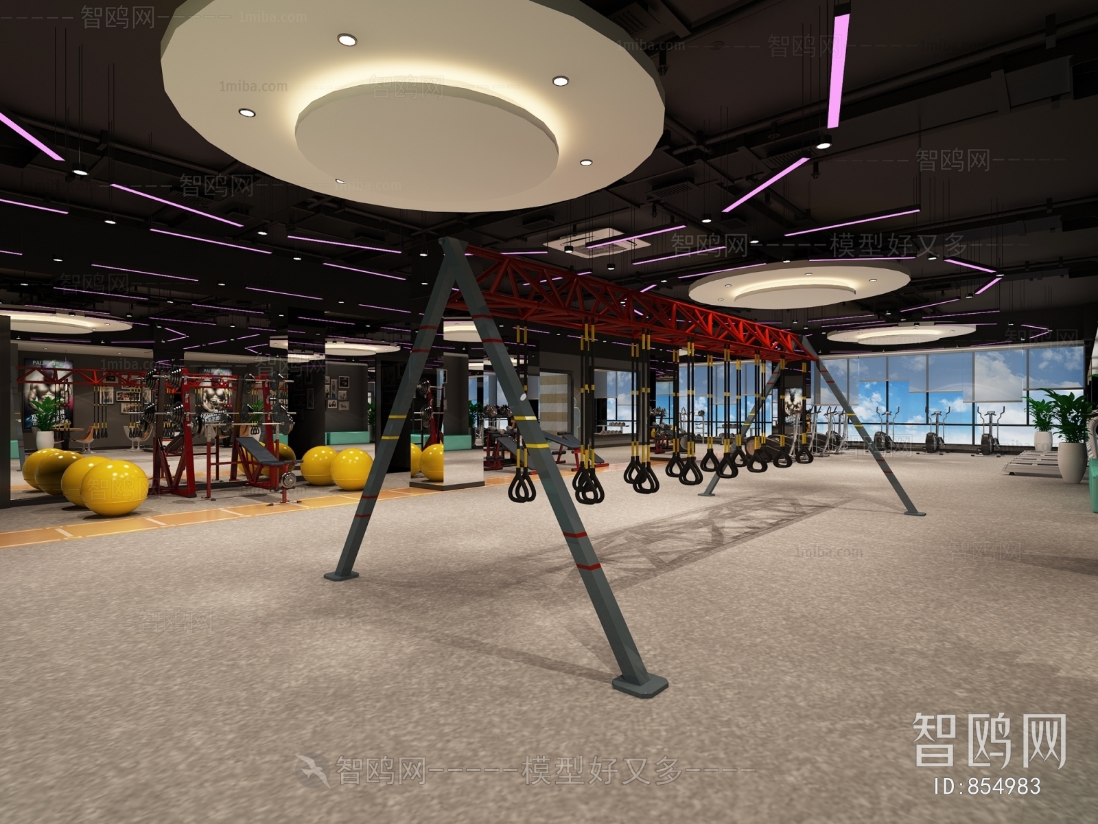 Industrial Style Gym