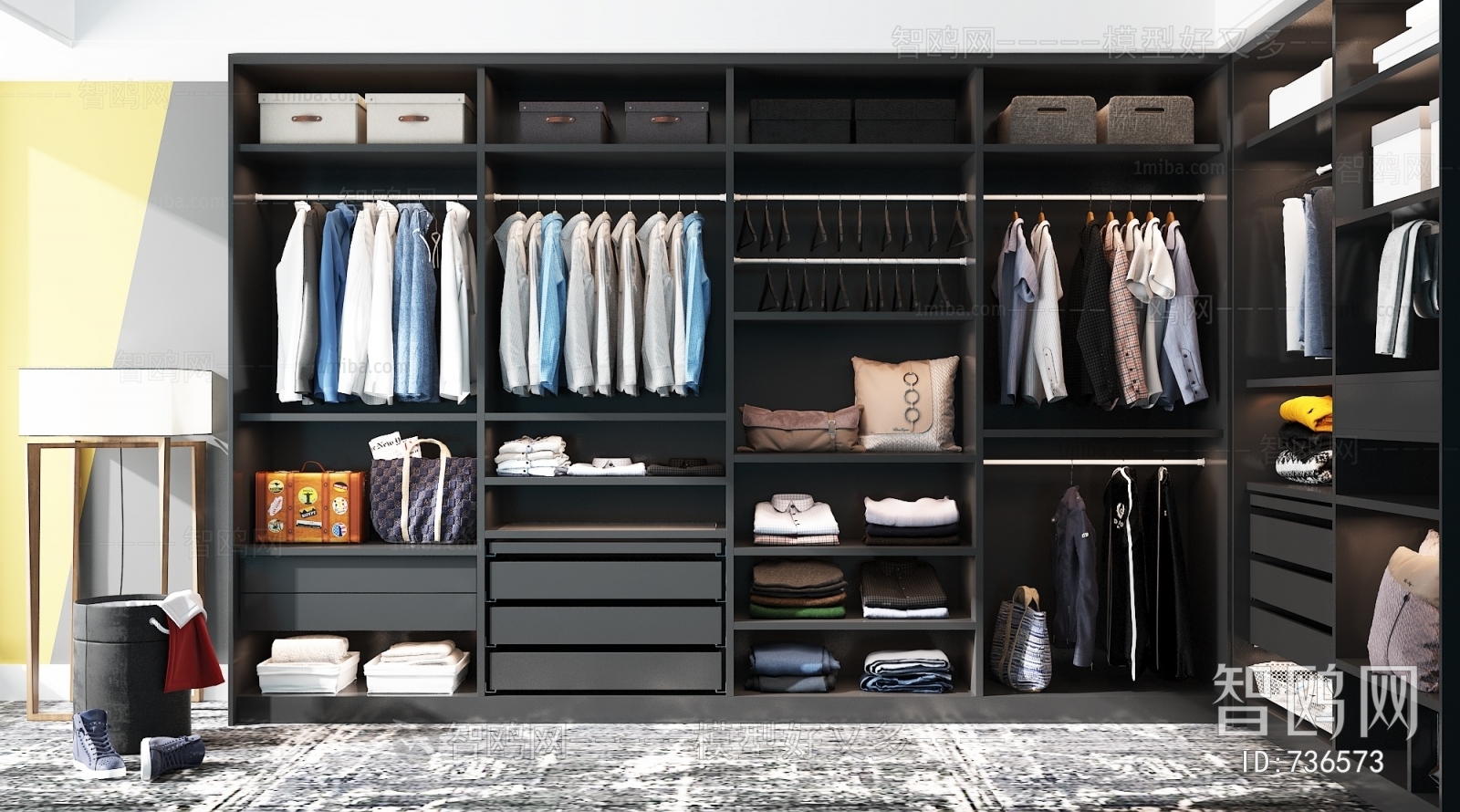 Modern Clothes Storage Area