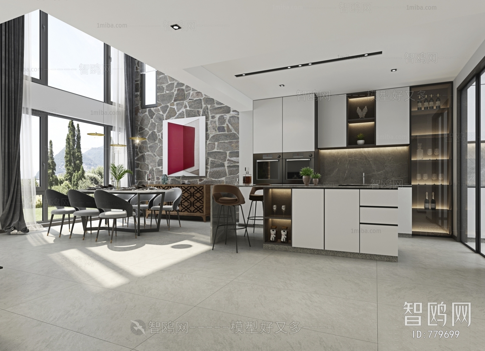 Modern Open Kitchen