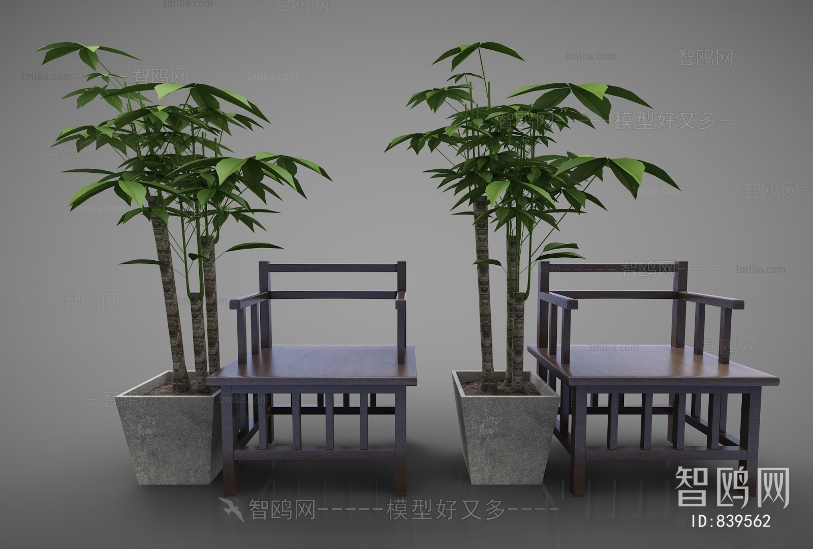 New Chinese Style Lounge Chair