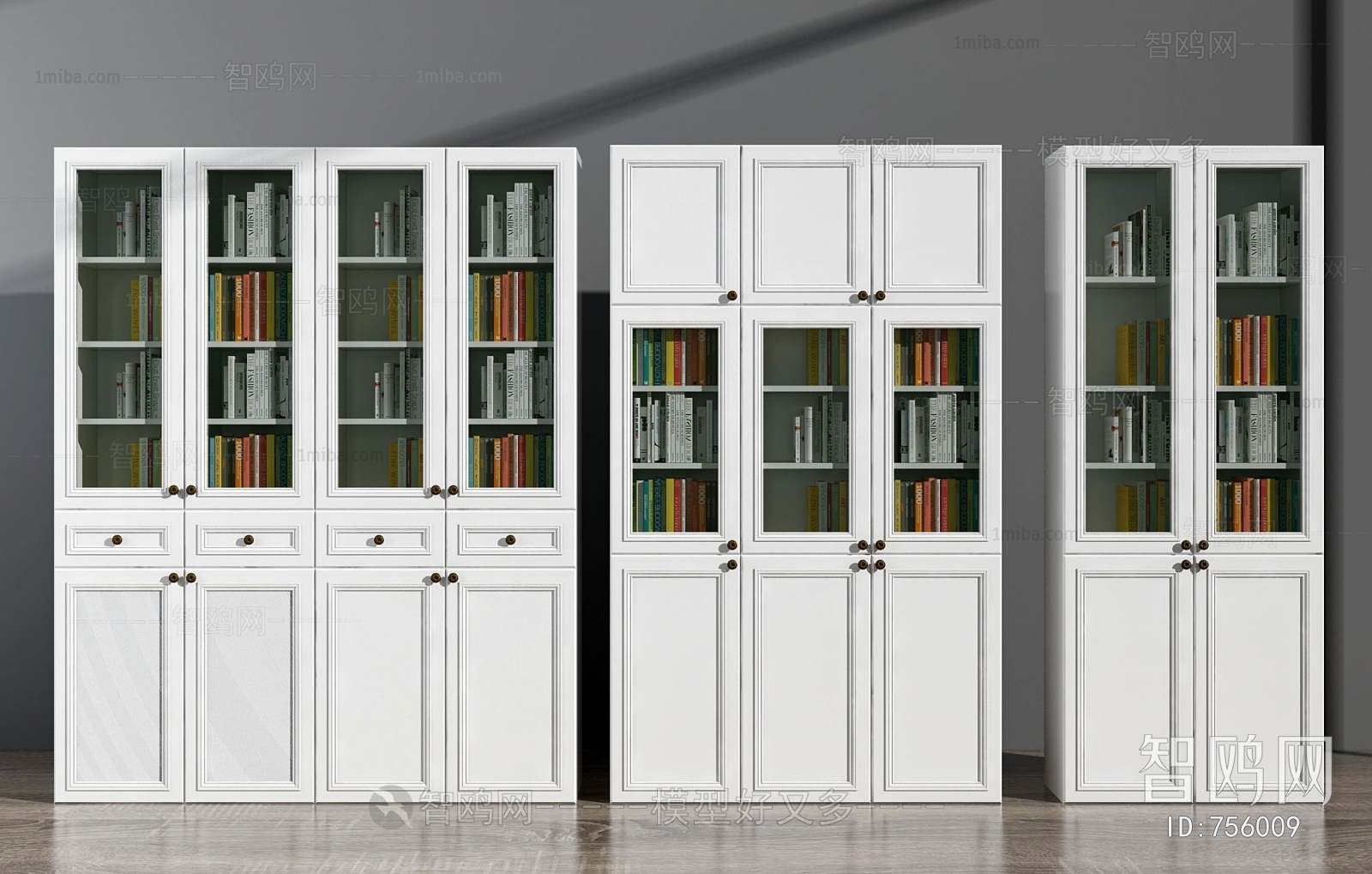 Simple European Style Bookcase