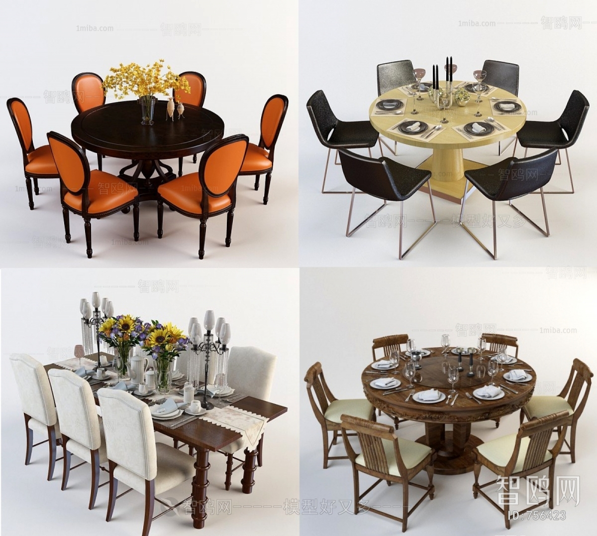 American Style Dining Table And Chairs