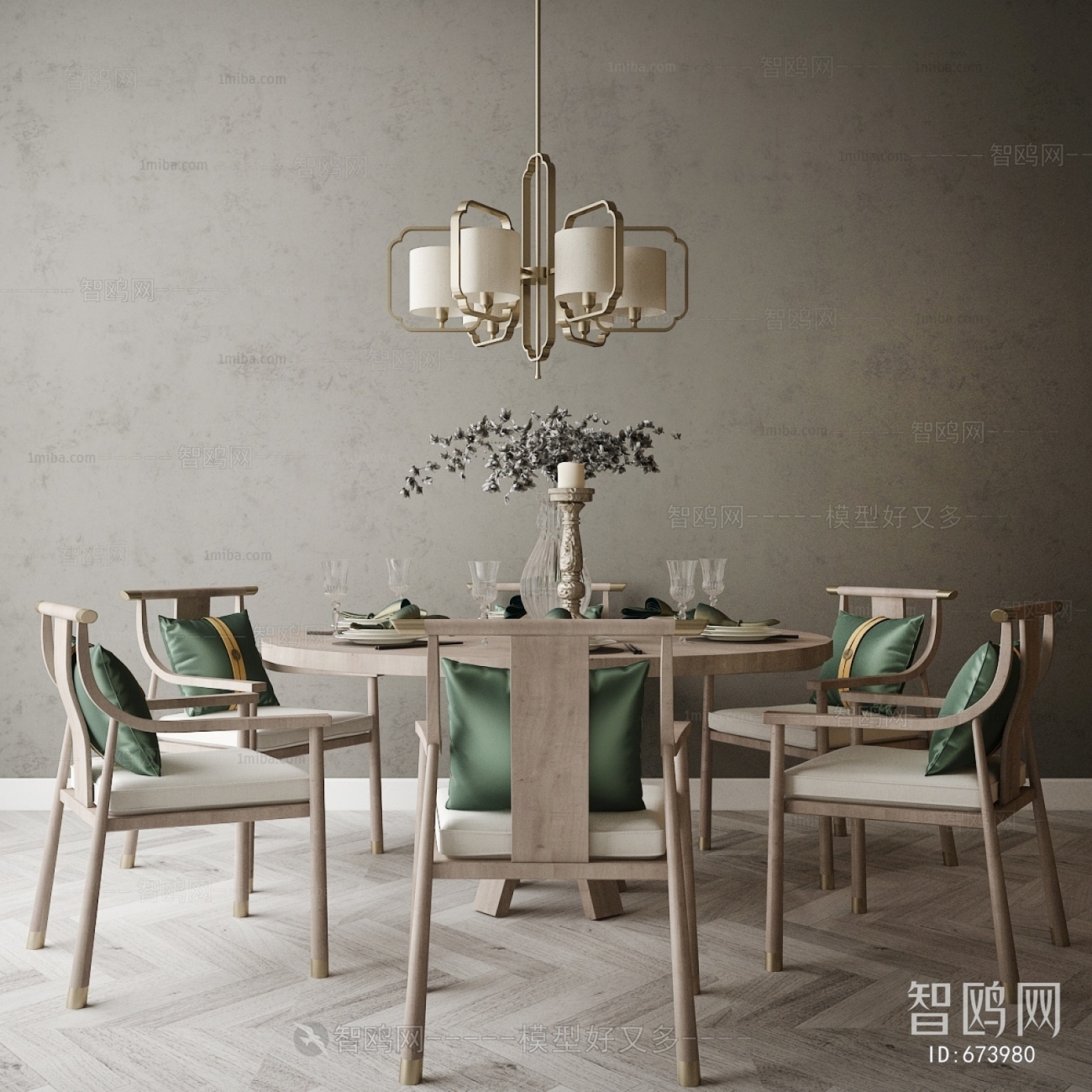 New Chinese Style Dining Table And Chairs