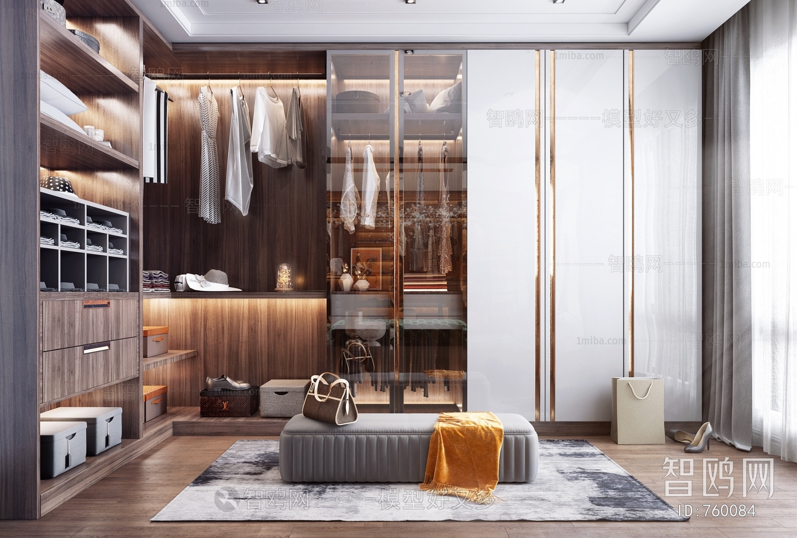 Modern Clothes Storage Area