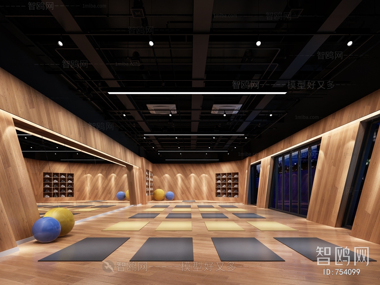 Modern Yoga Room