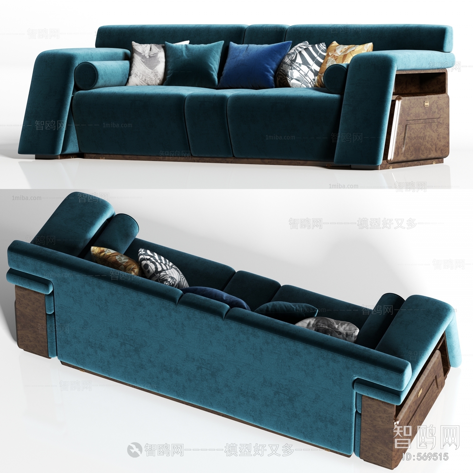 New Chinese Style Multi Person Sofa