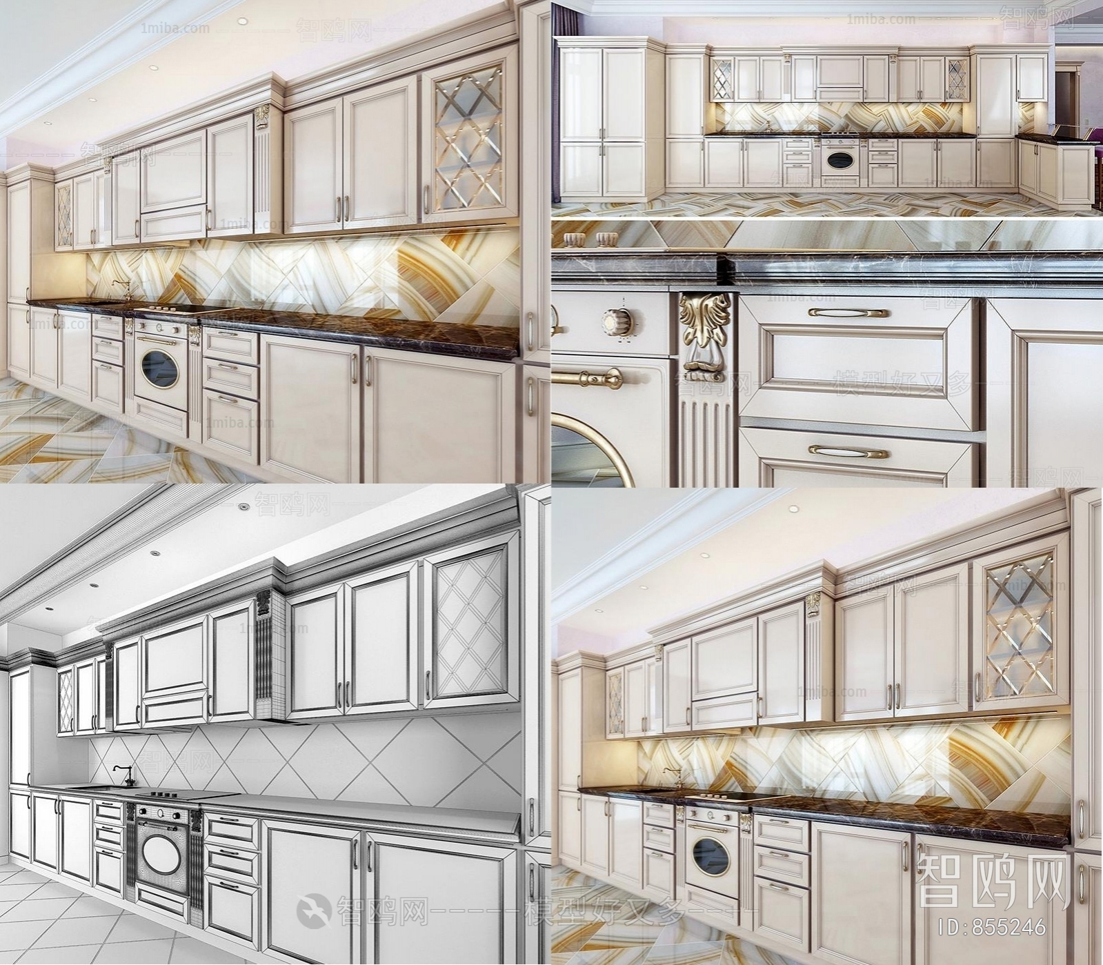 European Style Kitchen Cabinet