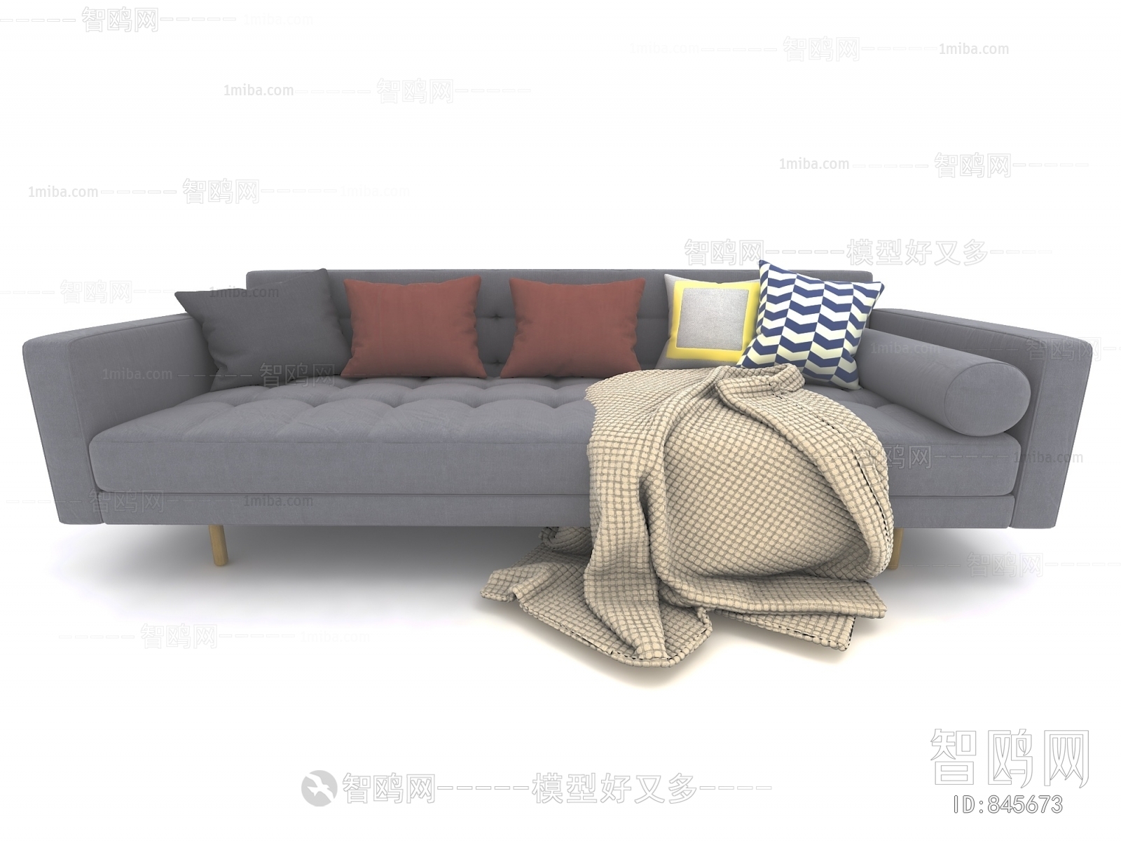 Modern Three-seat Sofa