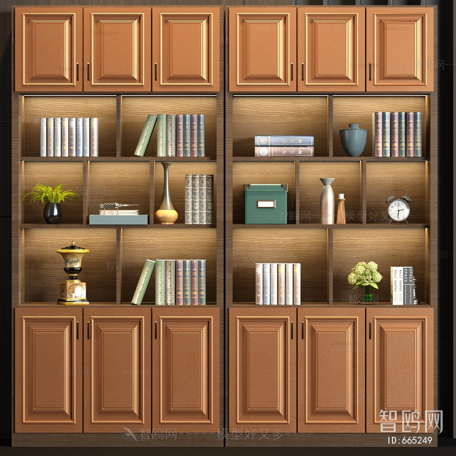 Simple European Style Bookcase