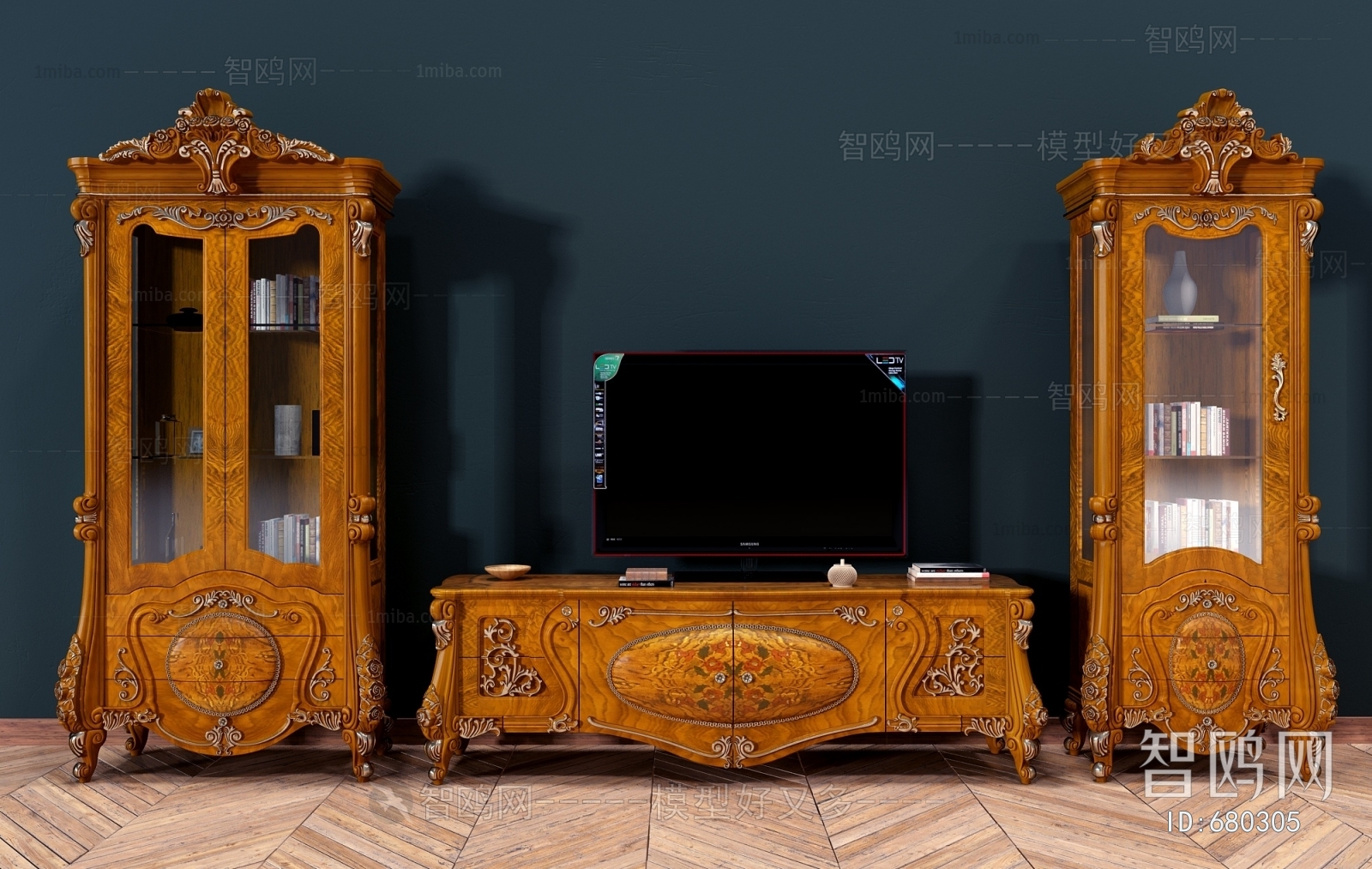 European Style TV Cabinet