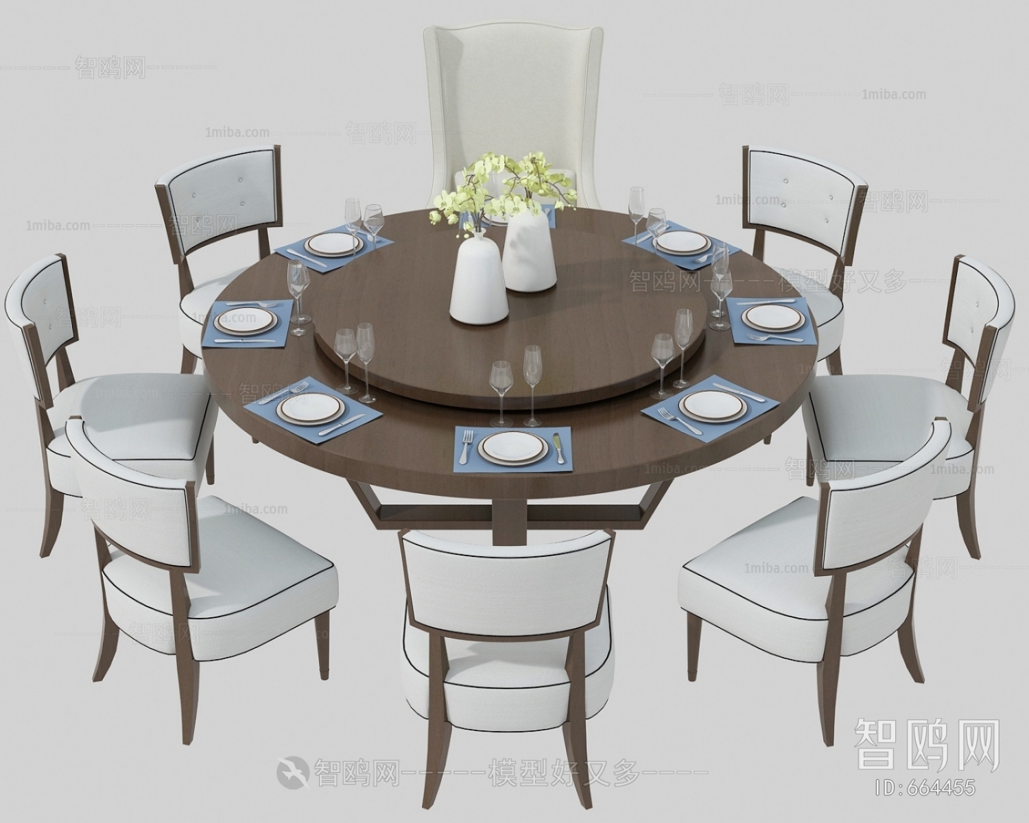 Simple European Style Dining Table And Chairs