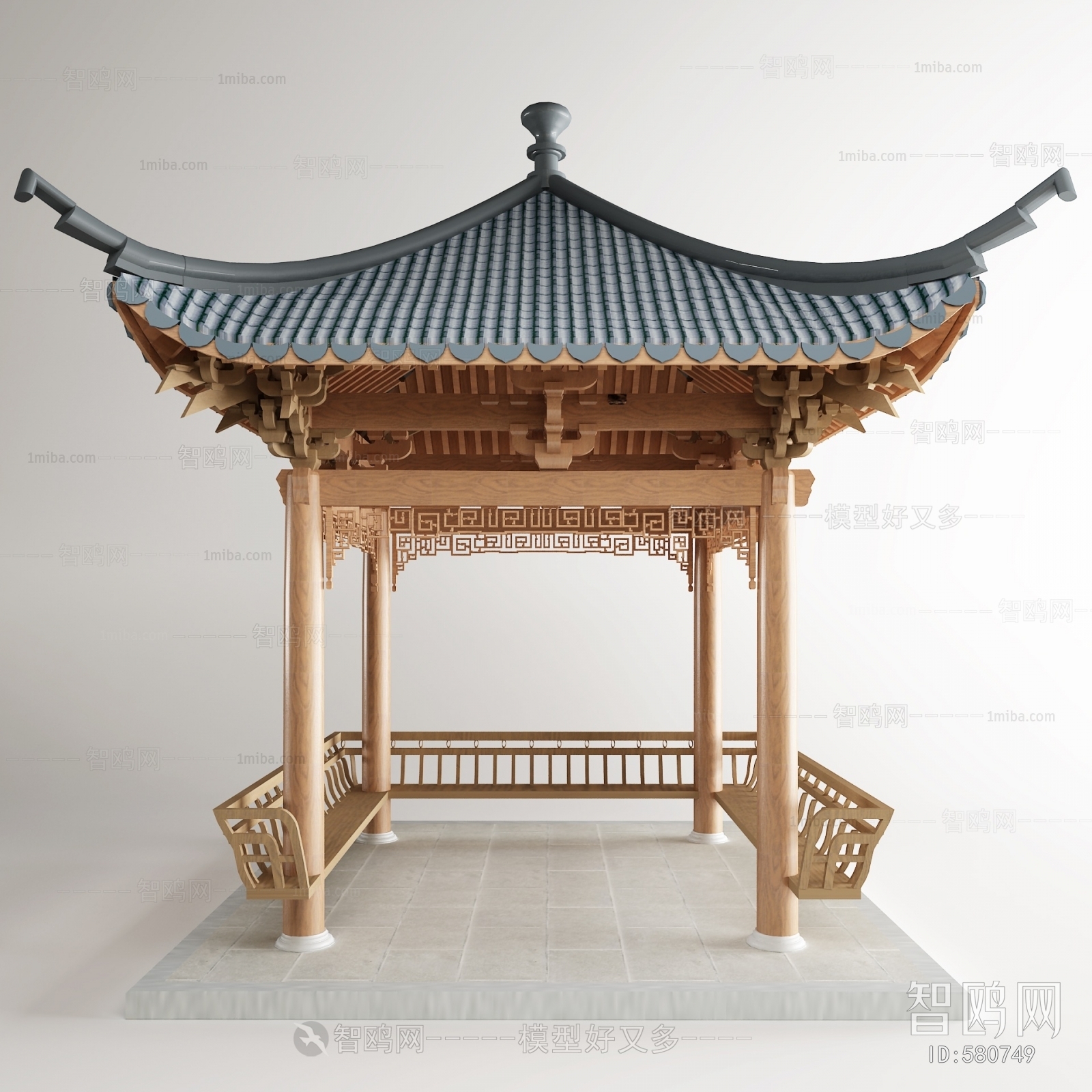 New Chinese Style Ancient Architectural Buildings