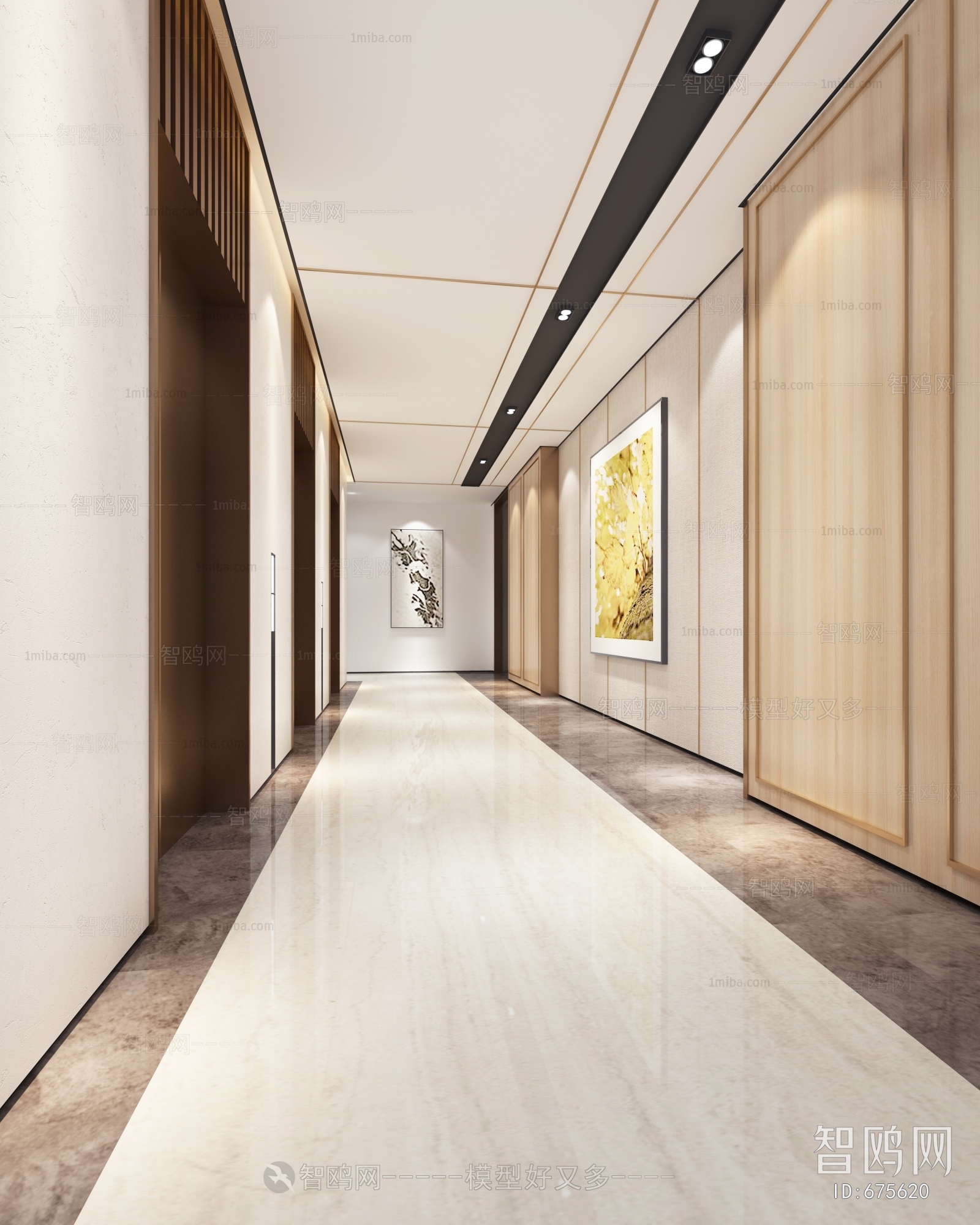 Modern Corridor/elevator Hall