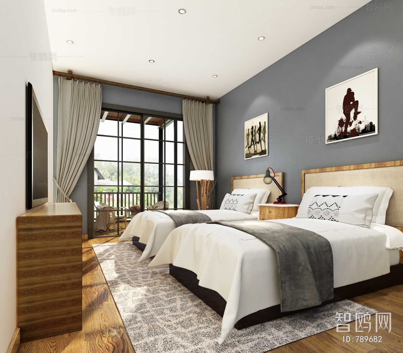 Modern Guest Room