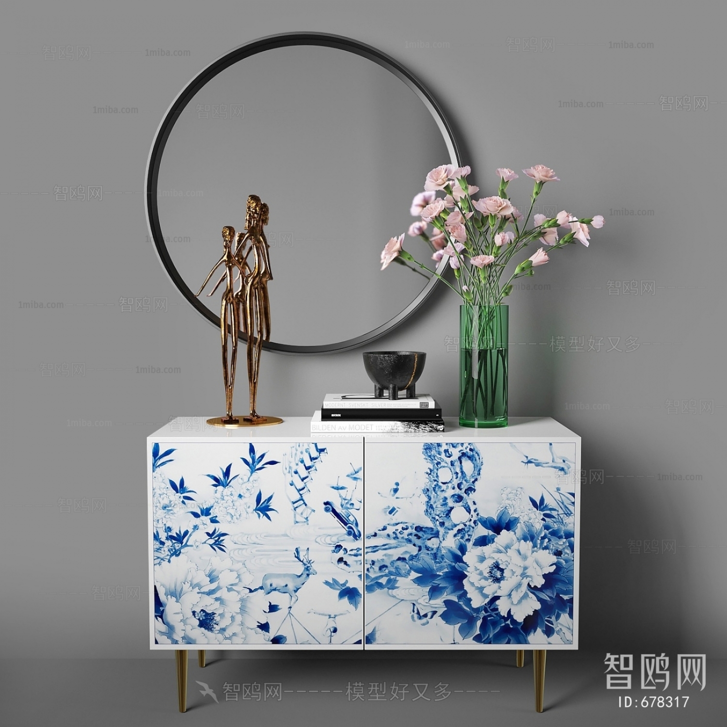 New Chinese Style Side Cabinet/Entrance Cabinet