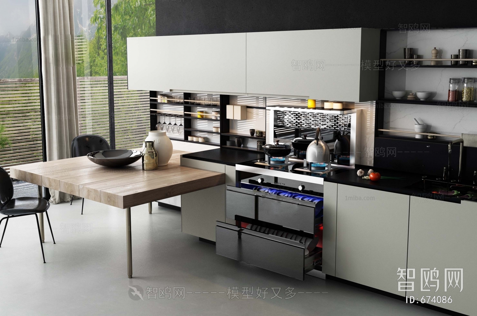 Modern Open Kitchen