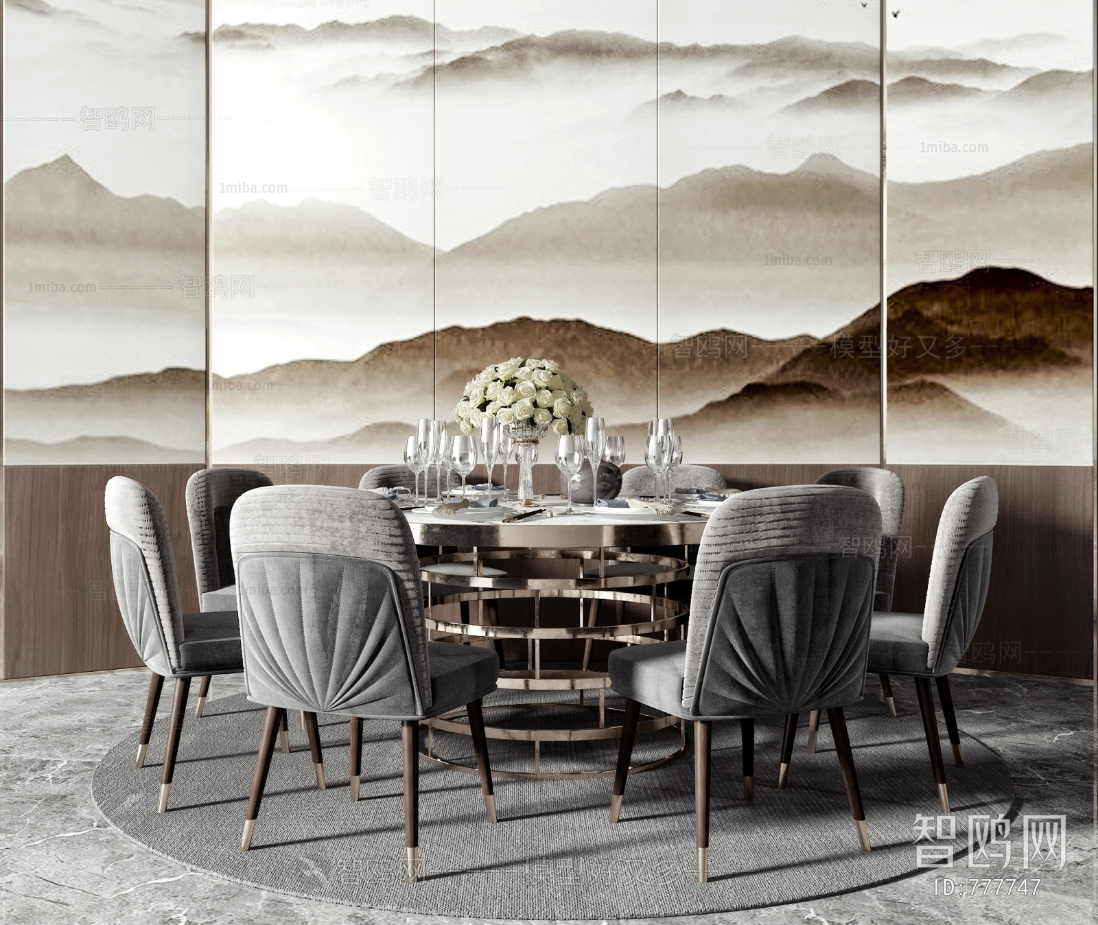 New Chinese Style Dining Table And Chairs