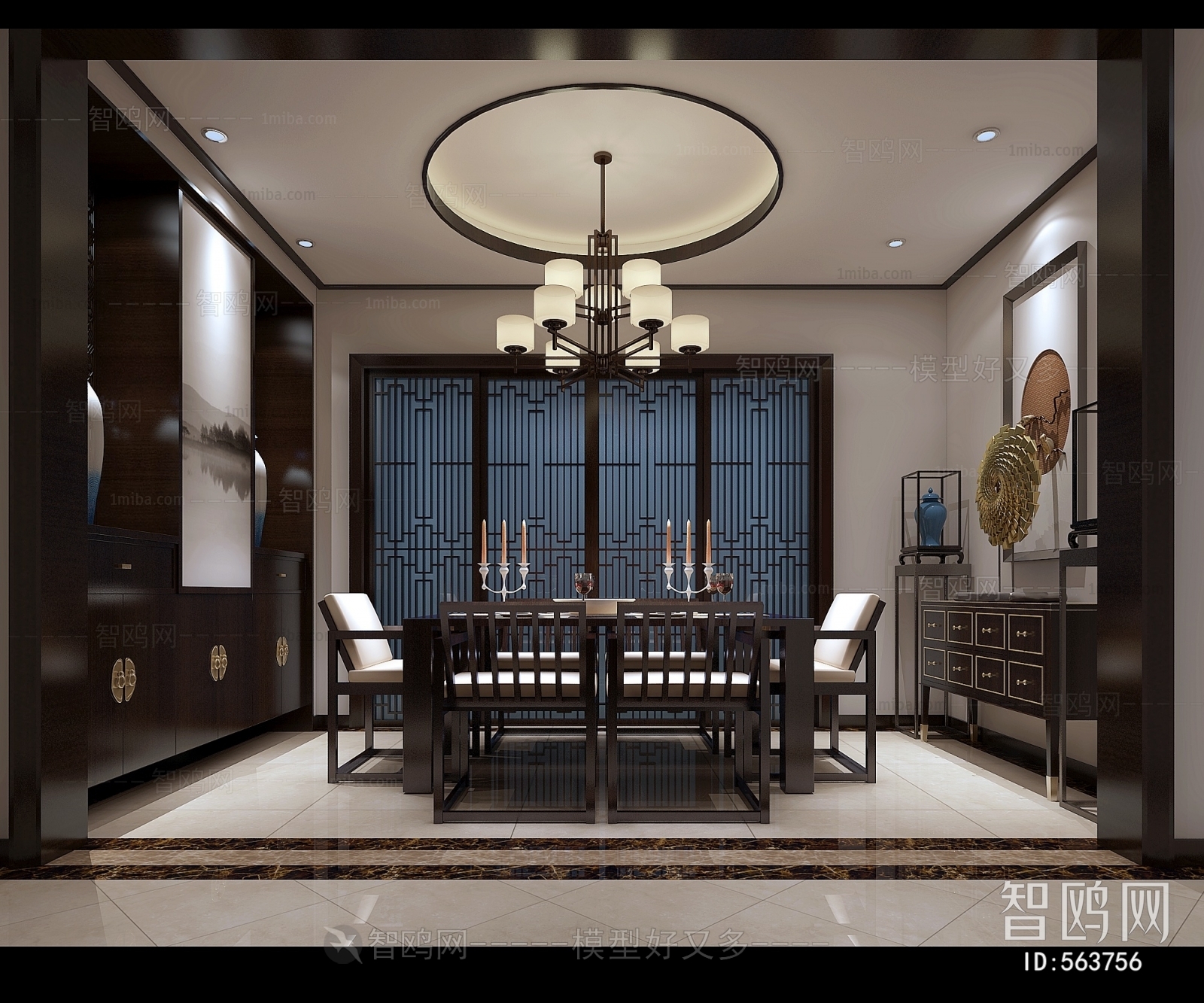 New Chinese Style Dining Room