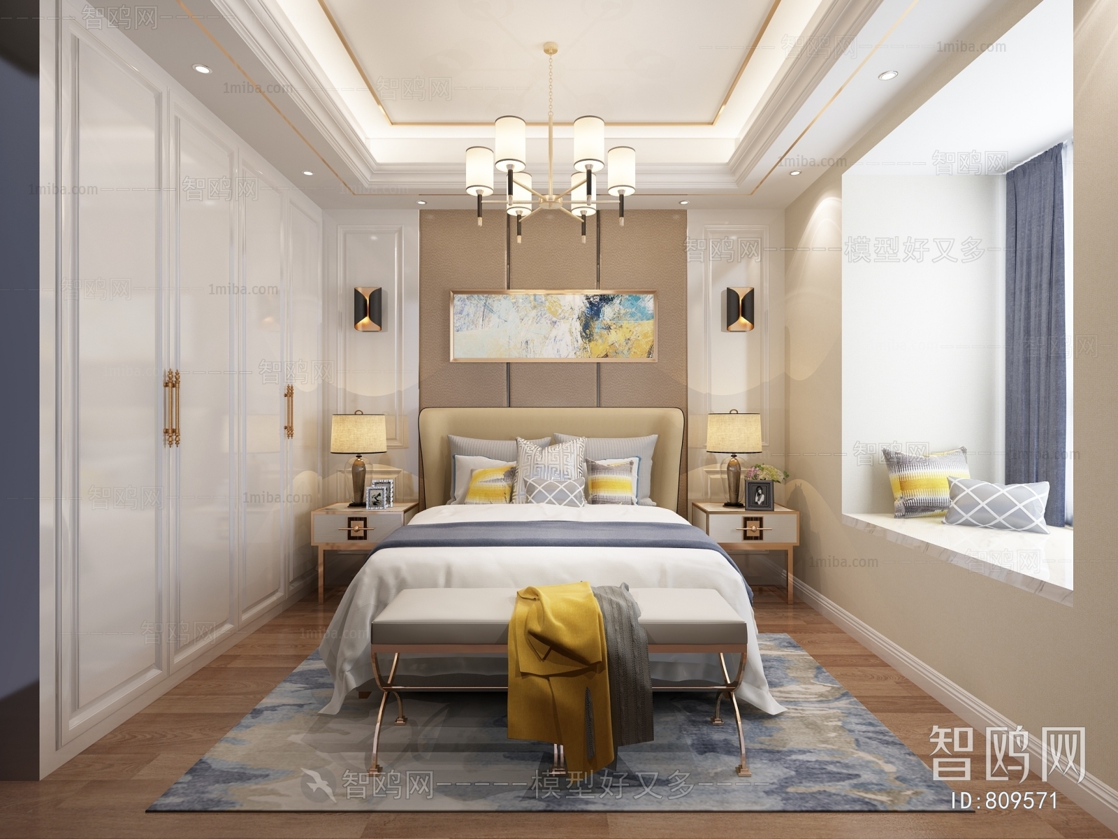 Post Modern Style Bedroom