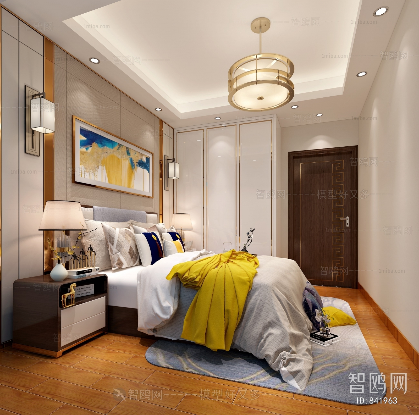 New Chinese Style Bedroom