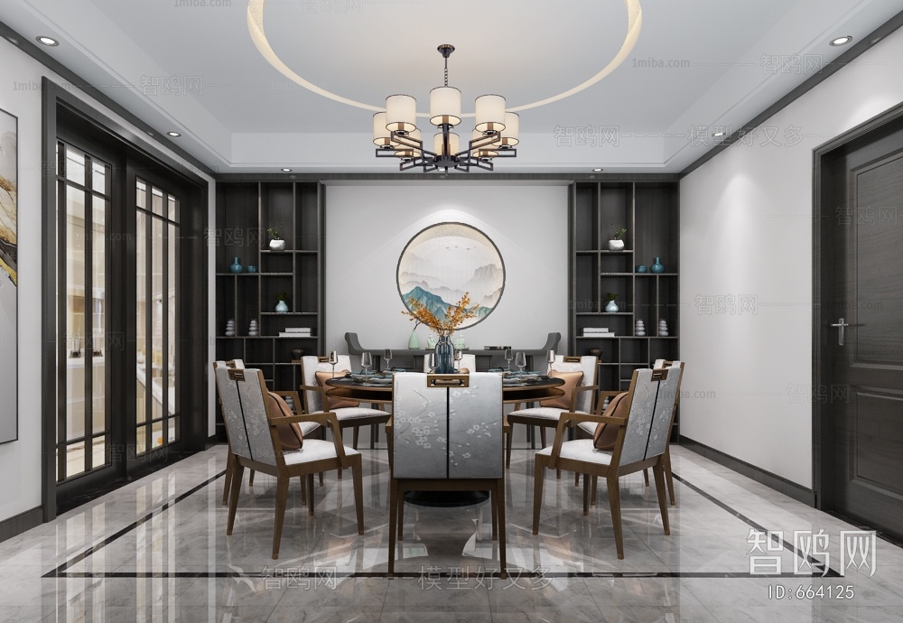 New Chinese Style Dining Room