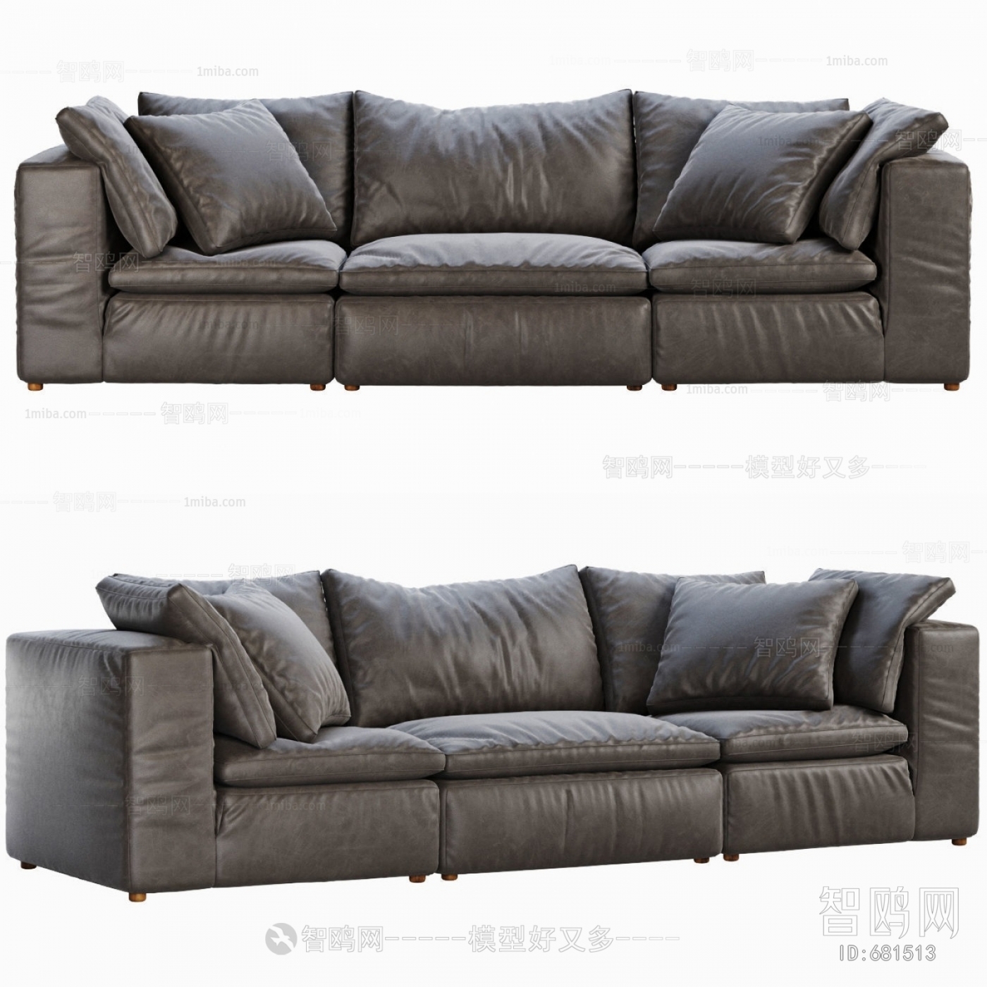 Modern Three-seat Sofa