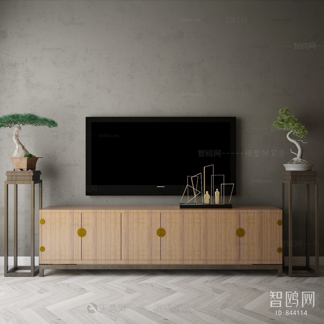 New Chinese Style TV Cabinet