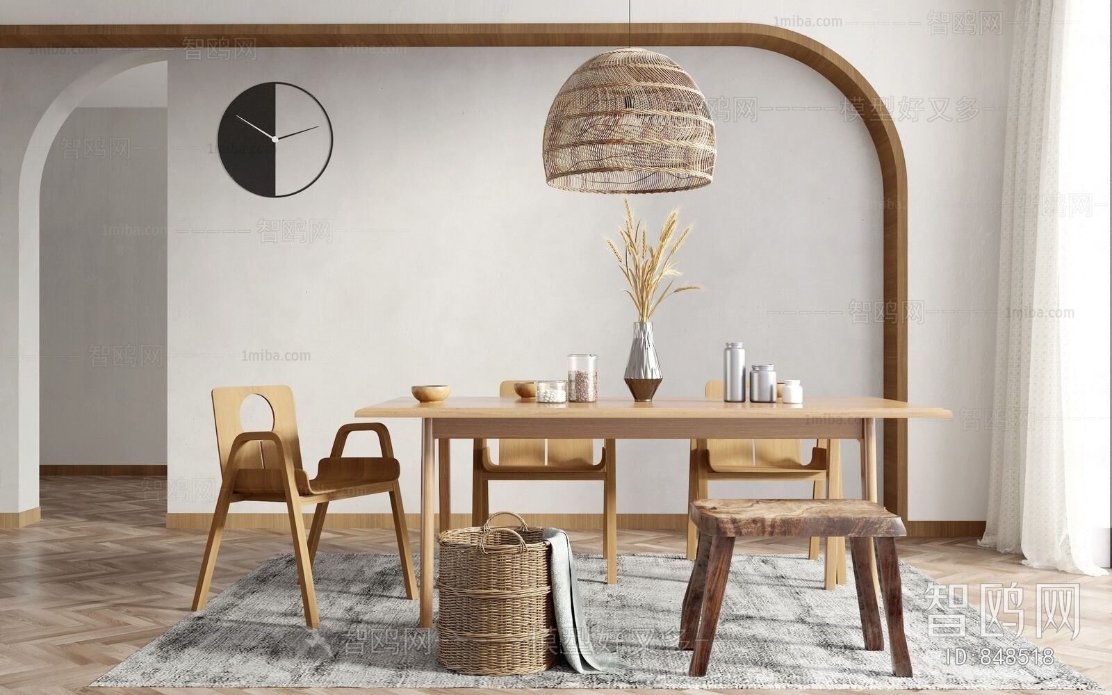 Nordic Style Dining Table And Chairs