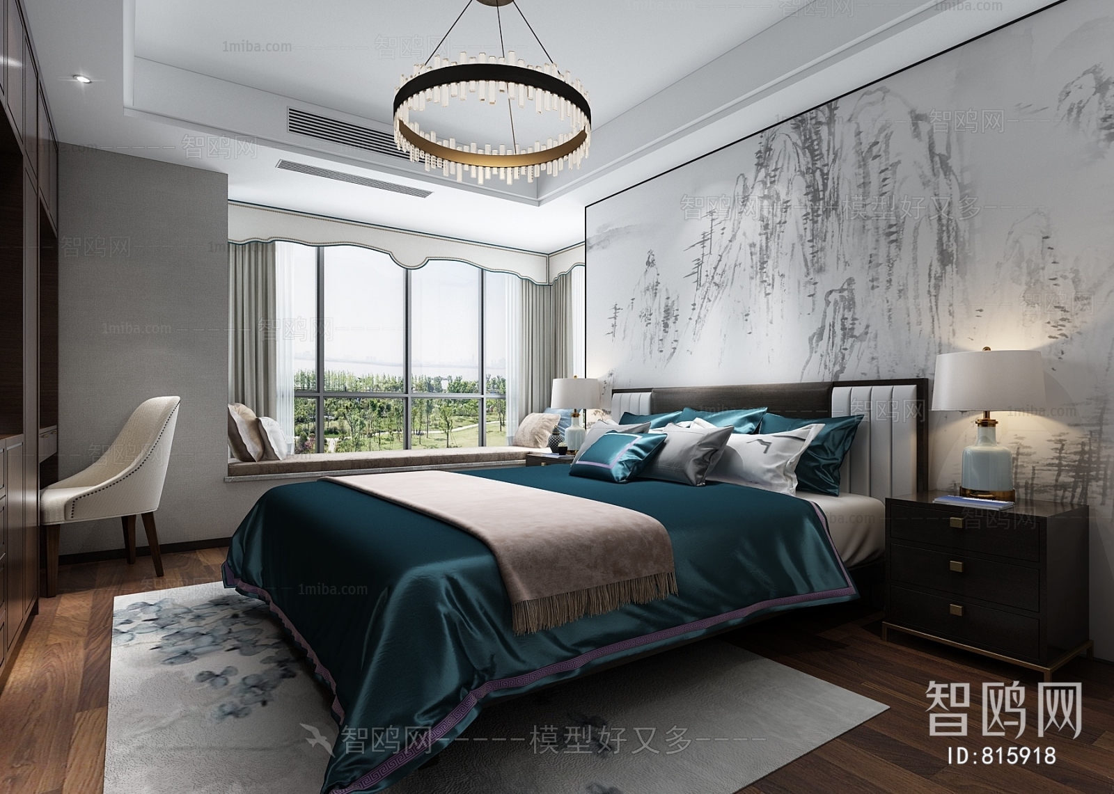 New Chinese Style Bedroom