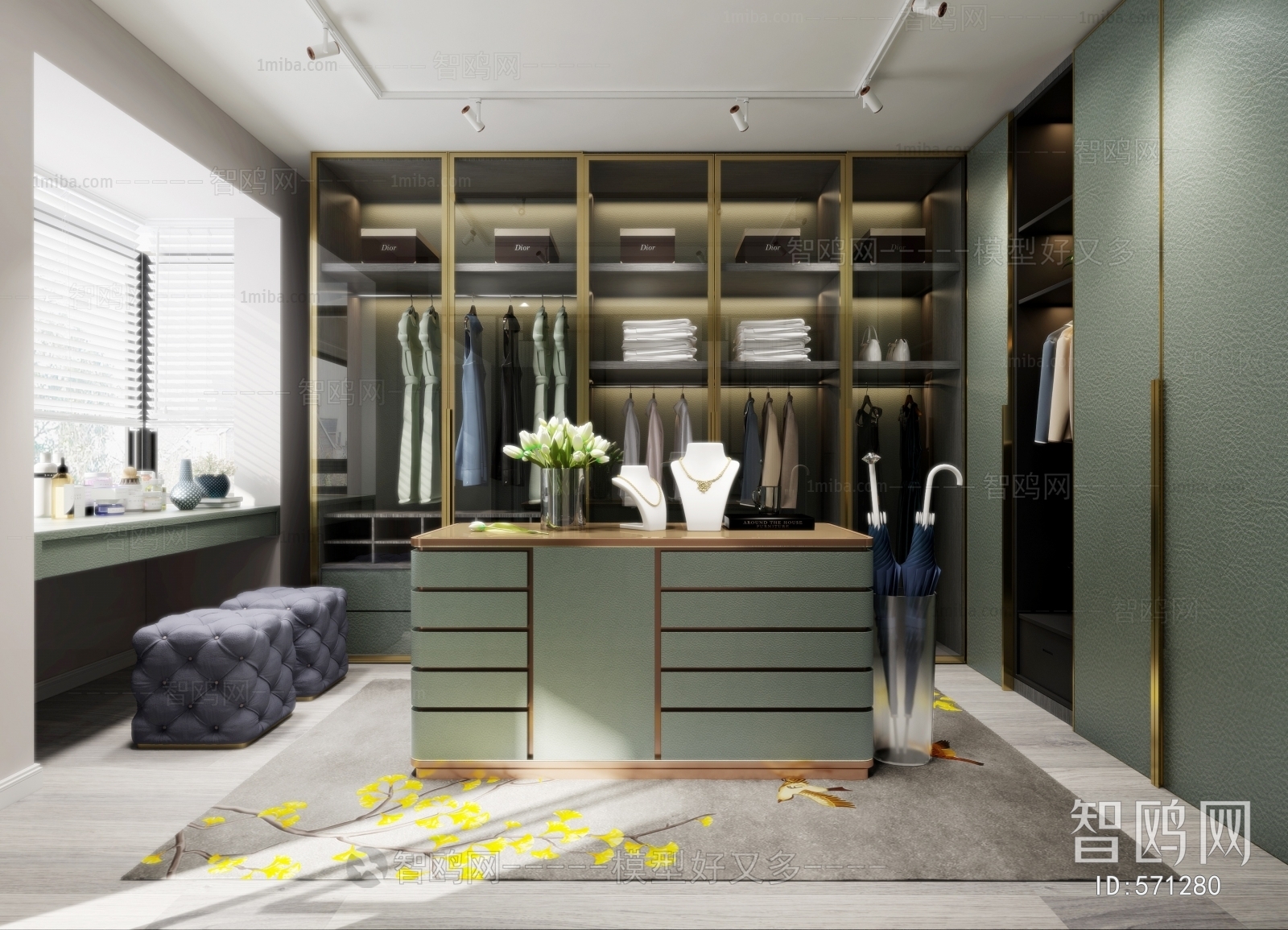 Modern Clothes Storage Area