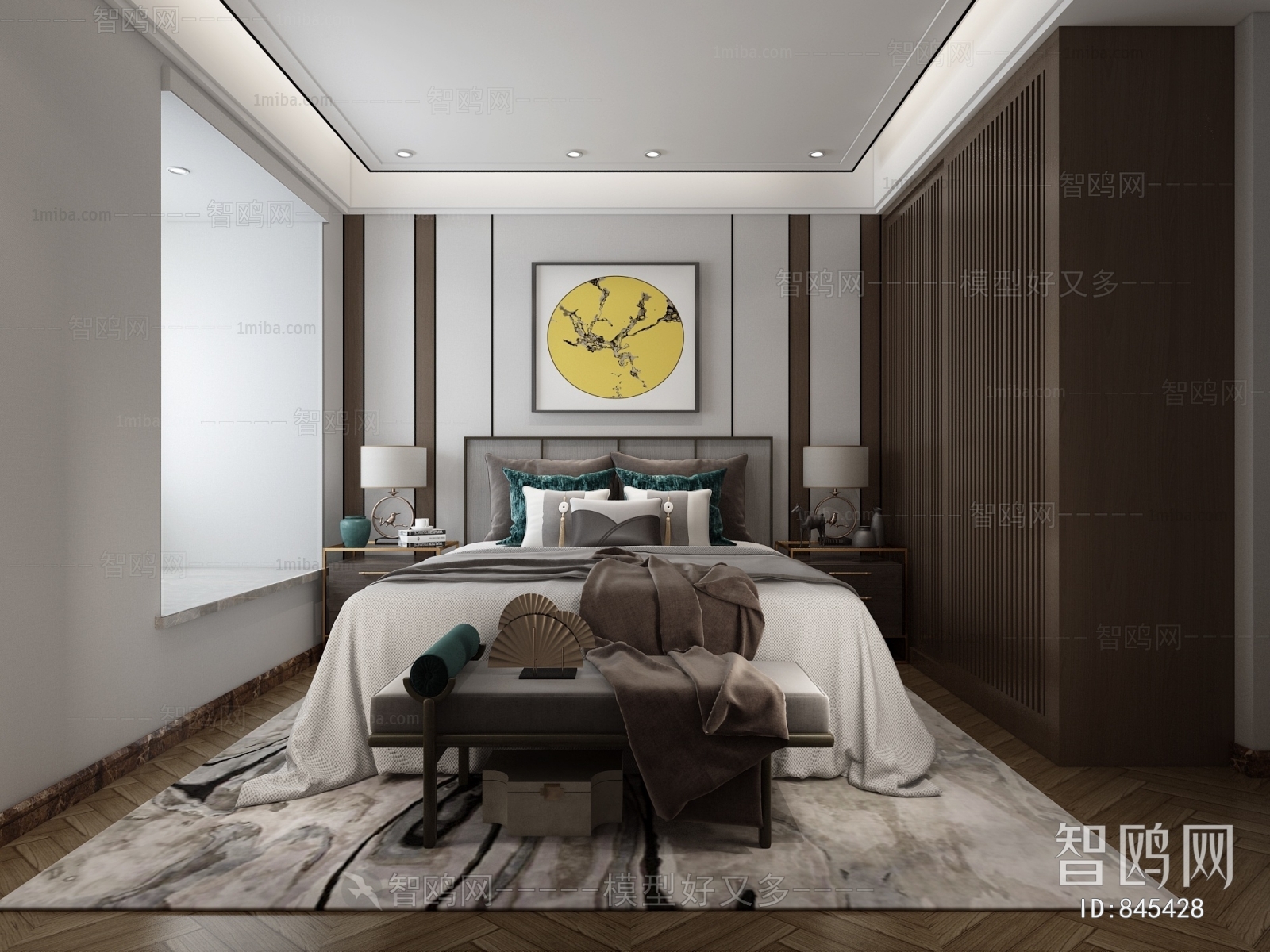 New Chinese Style Bedroom