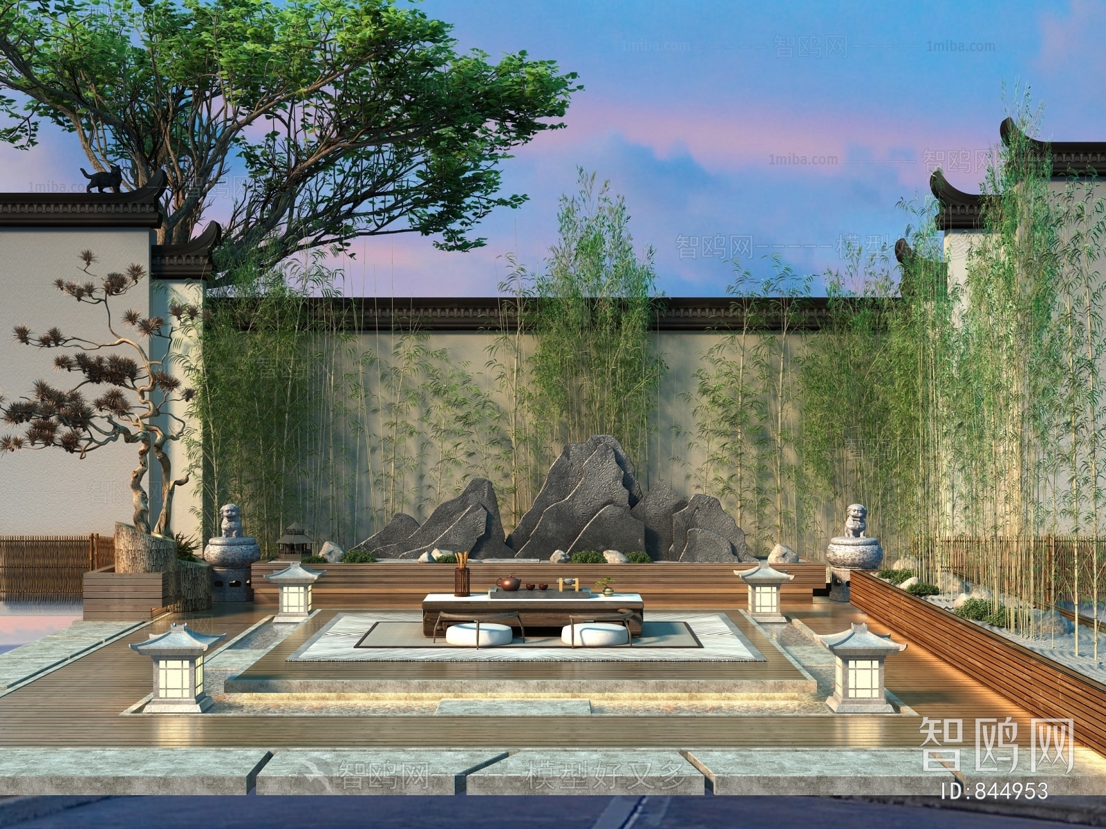 New Chinese Style Courtyard/landscape