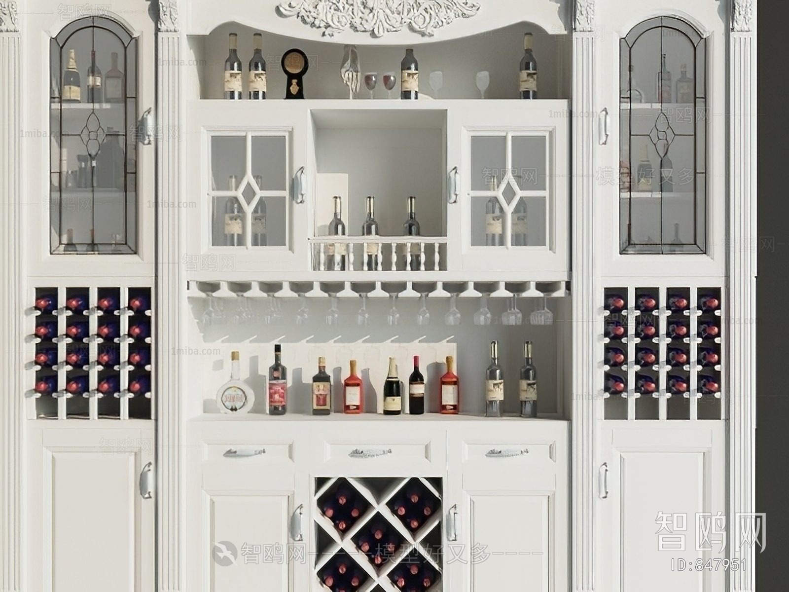 European Style Wine Cabinet