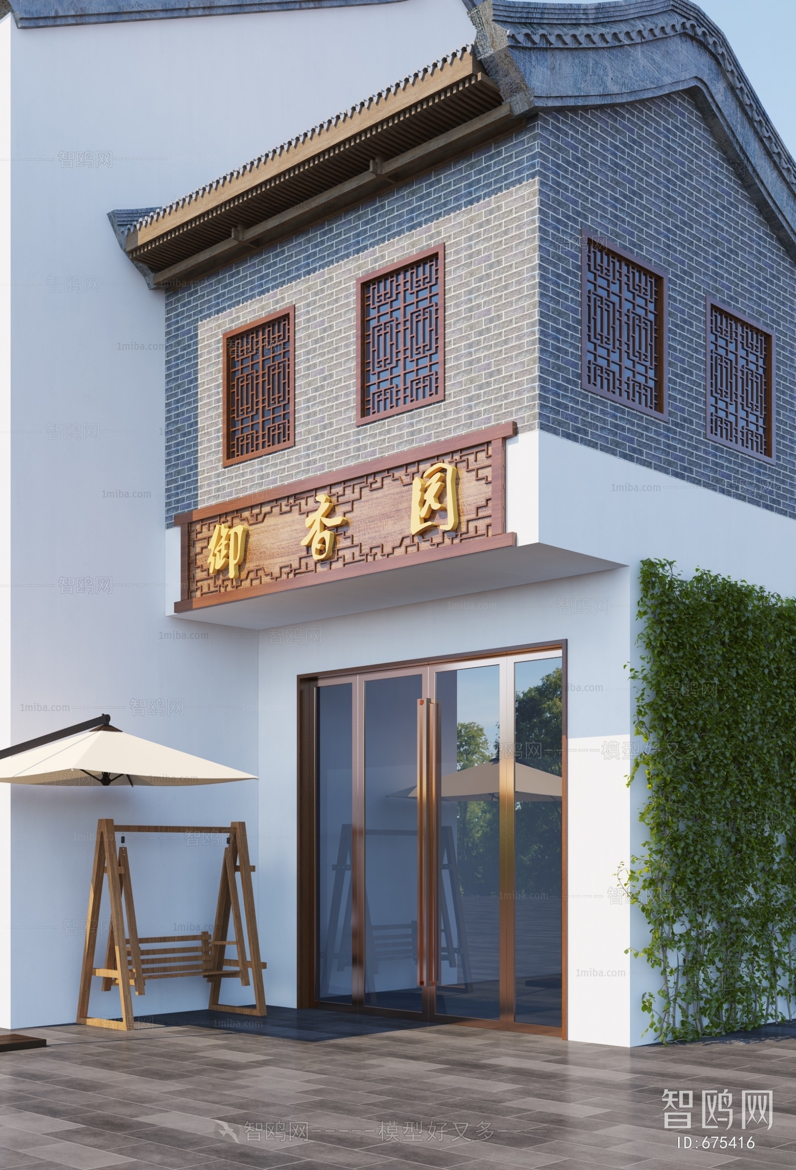 New Chinese Style Facade Element