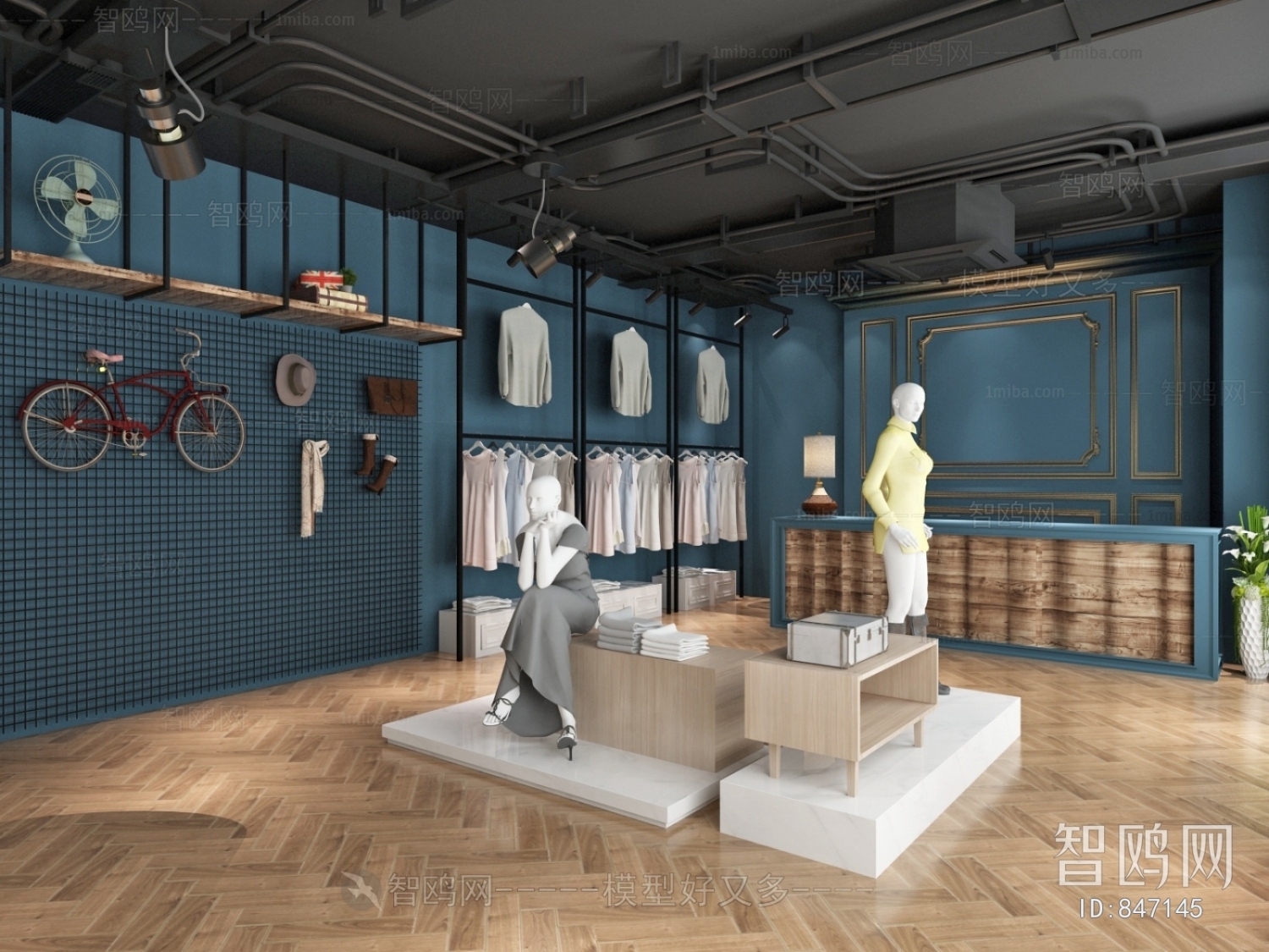 Industrial Style Clothing Store