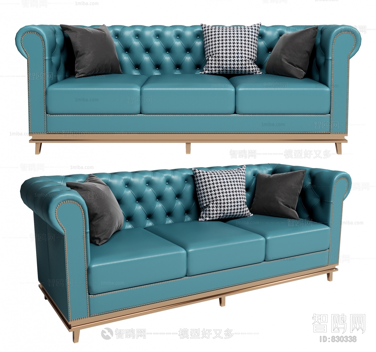 American Style Three-seat Sofa