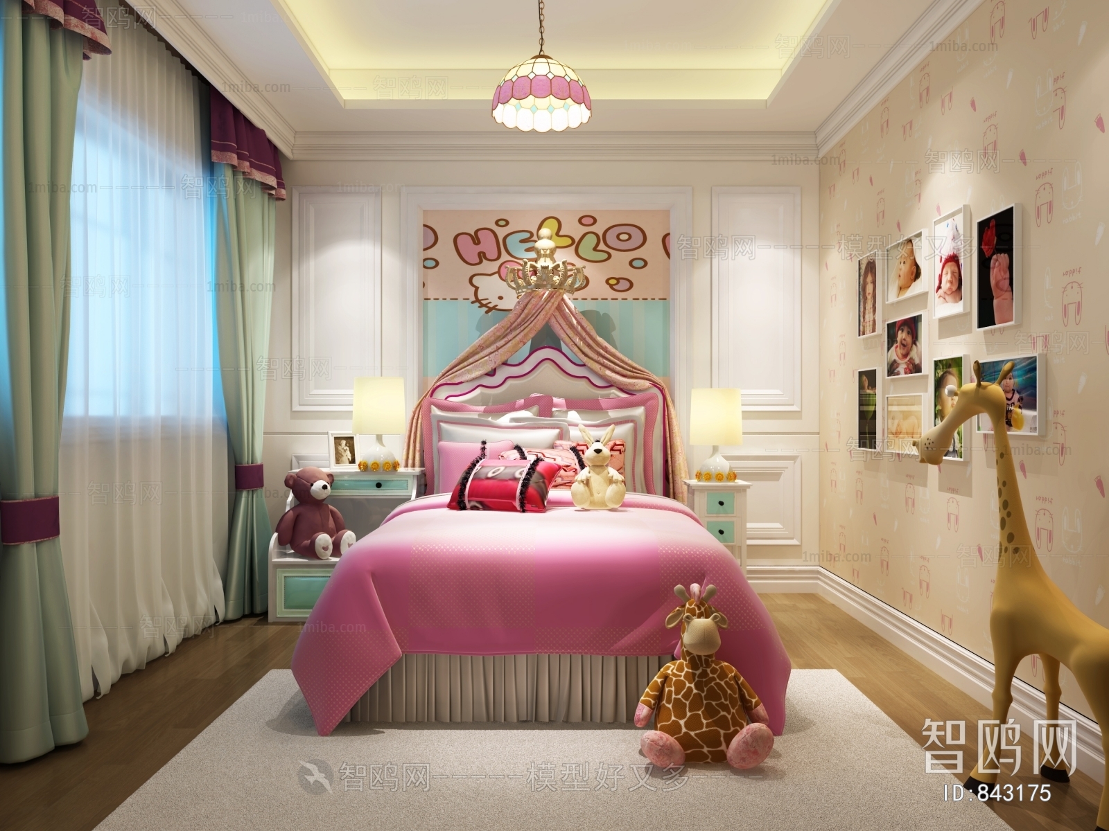 Simple European Style Children's Room