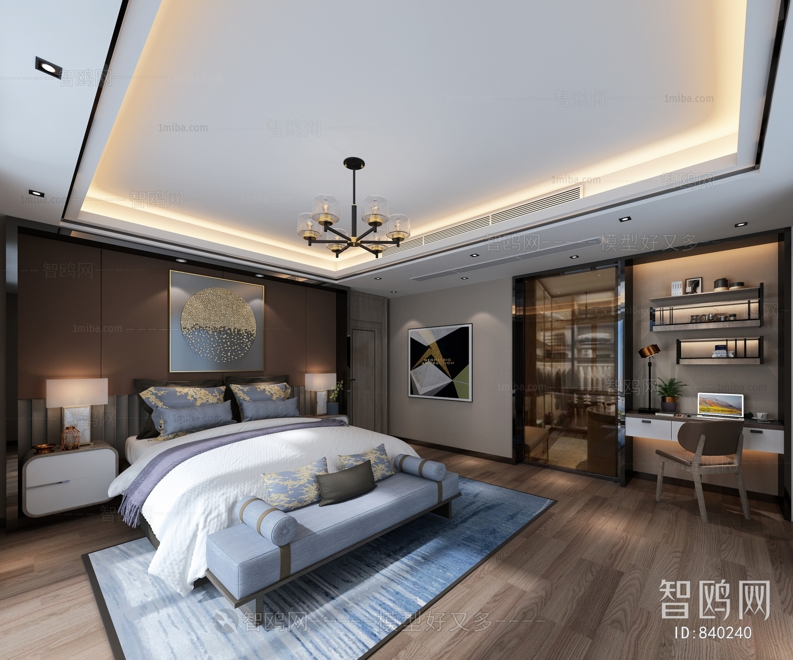 New Chinese Style Bedroom