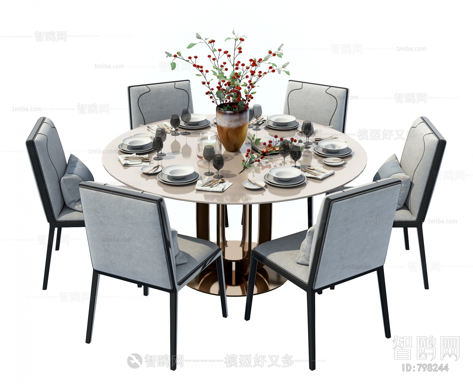 New Chinese Style Dining Table And Chairs