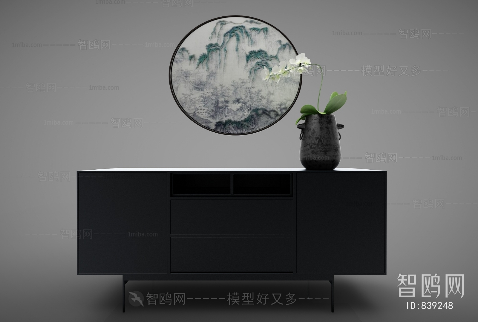 New Chinese Style TV Cabinet