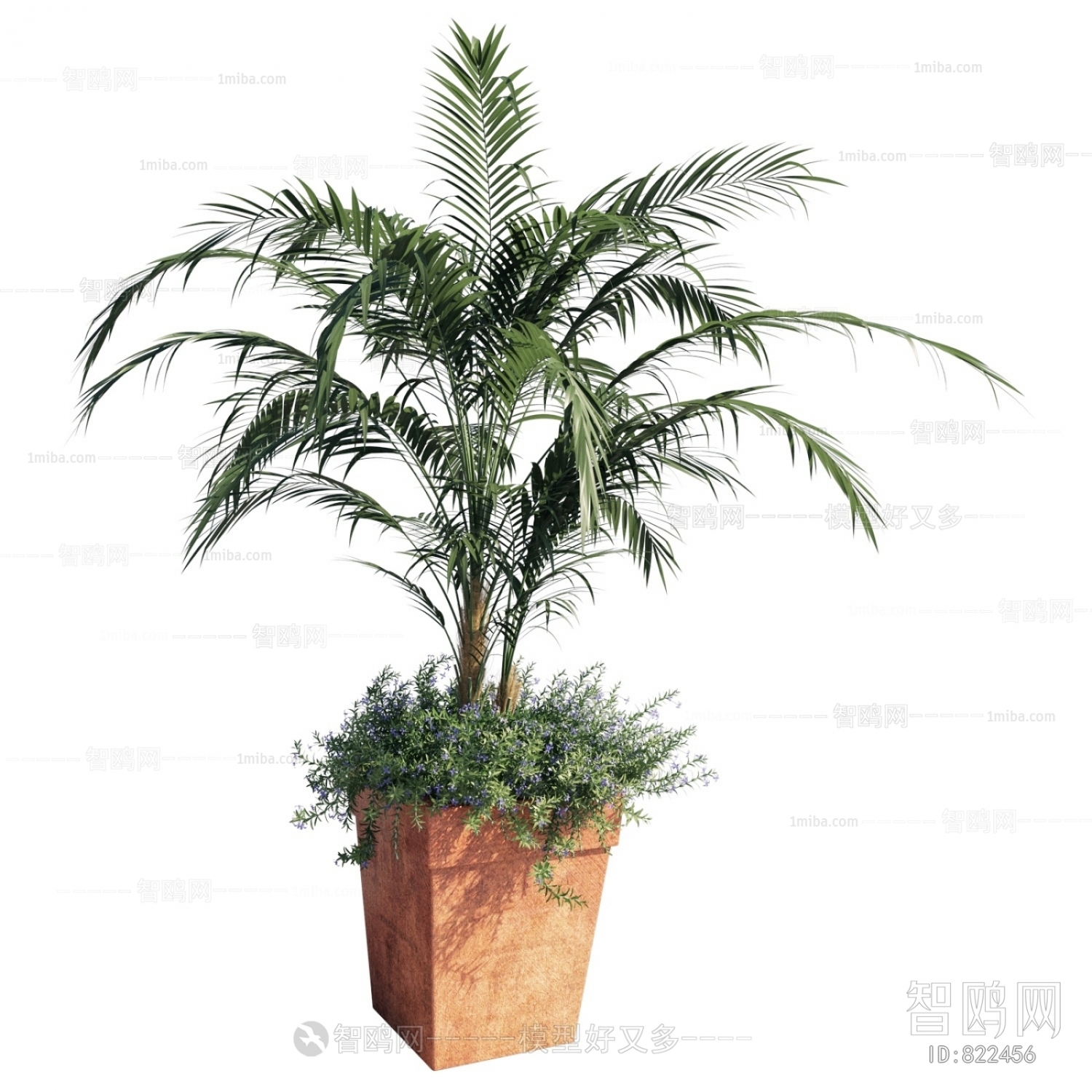 Modern Potted Green Plant