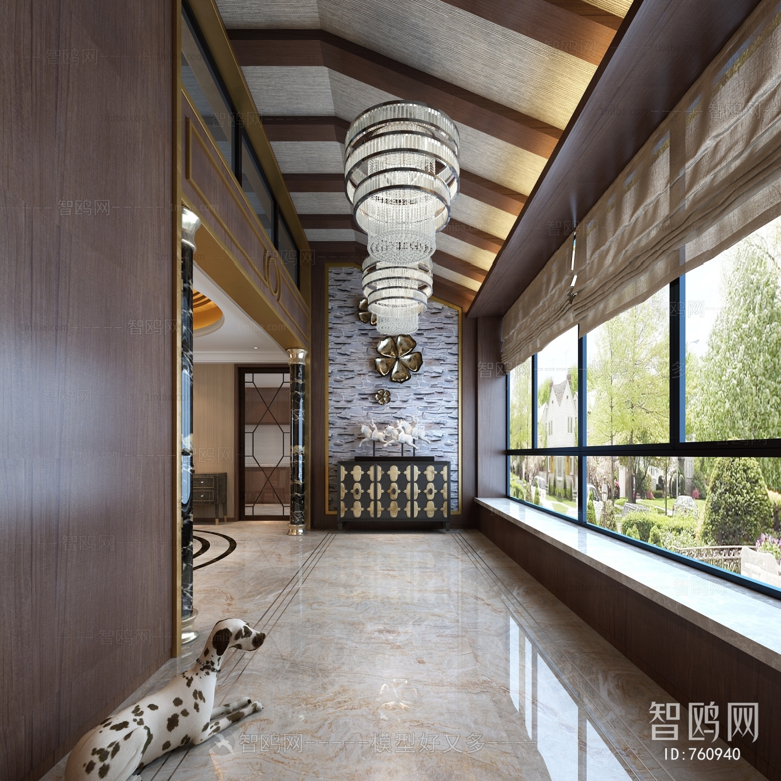 New Chinese Style Hallway