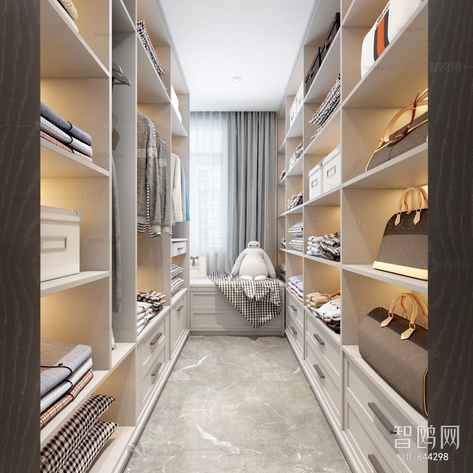 Modern Clothes Storage Area