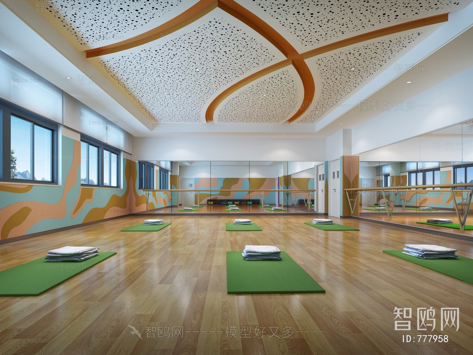 Modern Yoga Room