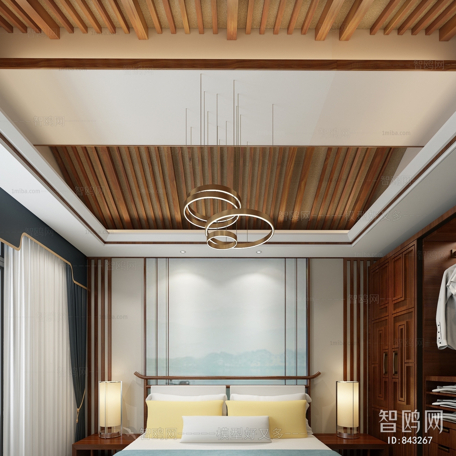 New Chinese Style Bedroom