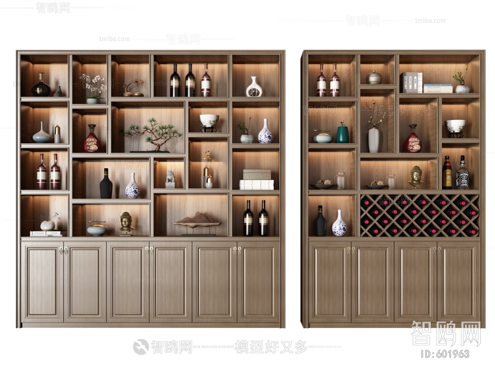 New Chinese Style Wine Cabinet