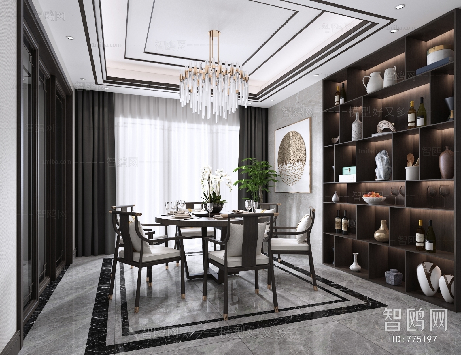 New Chinese Style Dining Room