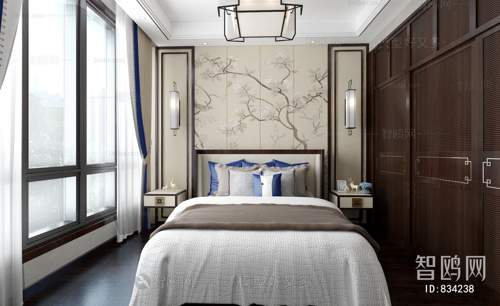 New Chinese Style Bedroom